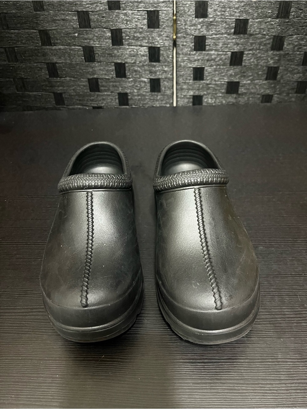 UGG Women's Tasman x Waterproof Rubber Clogs Black Size 7